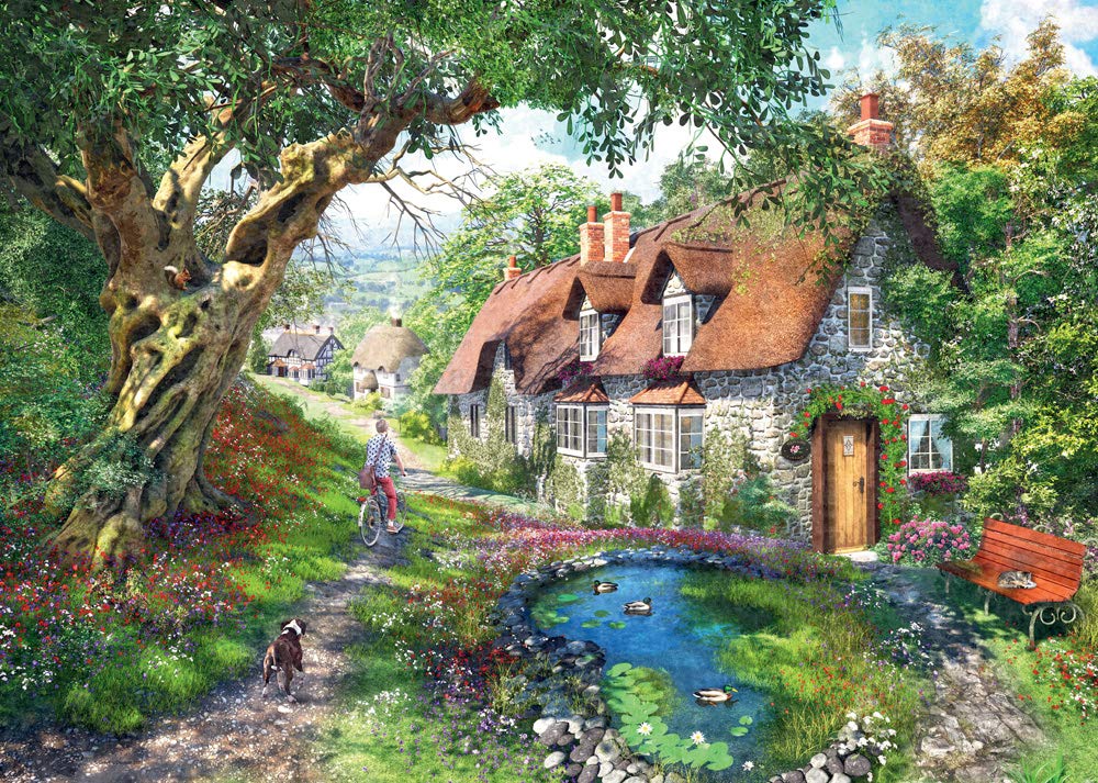 Amazon.com: Ravensburger No.1 Flower Hill Lane 1000 Piece Jigsaw